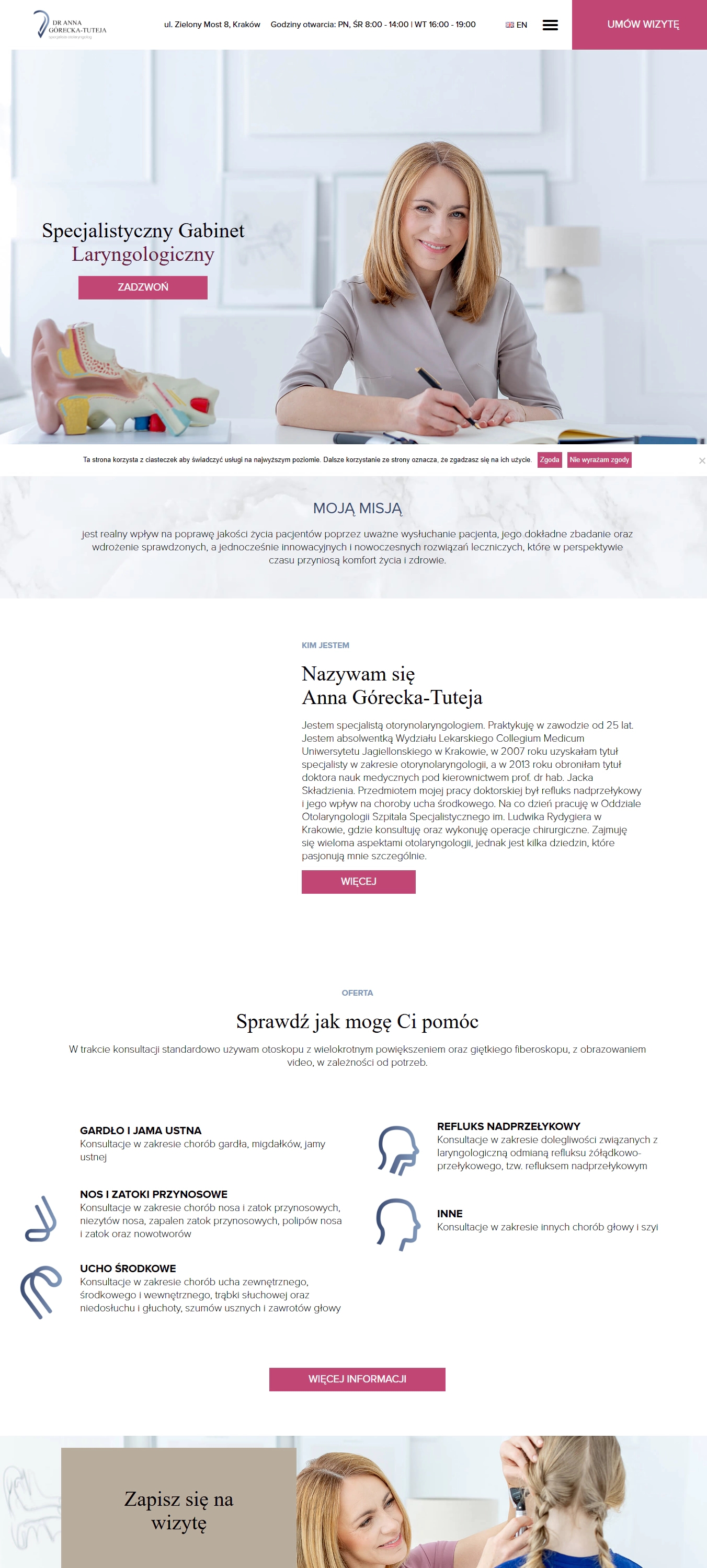 Specjalistyczny Gabinet Laryngologiczny - dr Anna Górecka-Tuteja